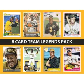 8 Card Pittsburgh Pirates Legends Team Pack 2024 2023 Topps Bowman Roberto Clemente Stargell McCutchen