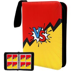 Card Binder Comic Style Card Holder Album Trading Cards Hero Cartoon Holder Zipper Binder for Collection