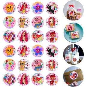 120pcs ملصقات Manana Sera Bonito للفتيات ، Manana Sera Bonito عيد ميلاد لوازم حفلات Karol G Party -10 Sheets