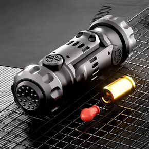 Tungsten Steel Teel Toy Gun Toy - Metal EDC Finger Finger مع الدوار المحكم ، أداة تخفيف الإجهاد للبالغين ، النقر الصامت ودوران الدوران (الأسود)
