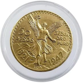1821-1947 Centenario Mexican 50 Pesos Mexican Coin مع Case Case Dollar Collection Ald Coin Collection