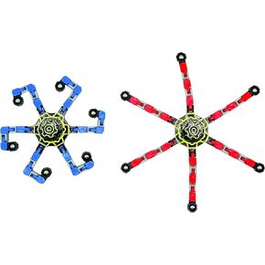 Raymond Geddes Stackable Spider Star Toy Toy (12 Pack) - تهدئة Transformable Spinner - تململات فريدة من نوعها