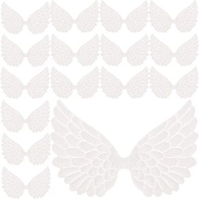 100 قطعة أجنحة Angel Glitter Angel Wing Cute Small Fabric Angel Wings Patches for DIY Crafts Project