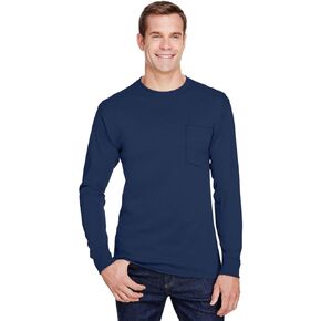 Hanes Adult Workwear Long-Sleeve Pocket T-Shirt L ARMY BROWN in Saudi Arabia