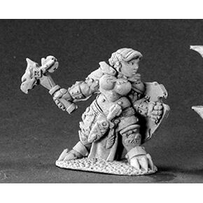 Nalila Goldhammer أنثى القزم Paladin Miniature Dark Heaven Legends by Reaper Minatures