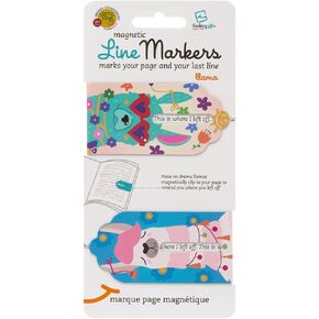 علامة صفحة LINEMARKER | حامل الكتاب | مرجعية مغناطيسية مجموعة من 2 | مقطع حامل صفحة المغناطيس للقراءة | علامة كتاب | فكرة هدية للقراء ، عشاق الكتب (كسل)