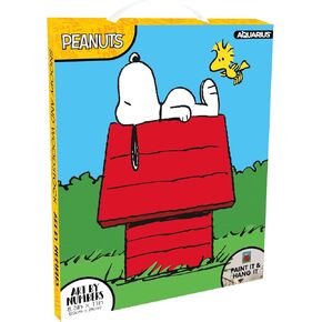 Aquarius Peanuts Snoopy Art by Numbers Mini - 8.5 × 11 بوصة - الطلاء تحت عنوان الفول السوداني حسب الرقم للبالغين والأطفال - ألوان DIY بواسطة أرقام الطلاء للمبتدئين - مرخص رسميًا