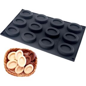 X-Haibei Oval Savarin الشوكولاتة الجيلاتين كعكة ضيف الغسول صابون صنع قالب السيليكون 1 أوقية