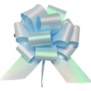 6 PcsGlitter Pearlescent Pull Bows for Gift Wrapping,6 Inch Shiny Gift Bows,Decorative Ribbon Bows for Flower Bouquets, Baskets, Birthday Presents, Anniversary & Wedding Decorations (Yellow) in Kuwait