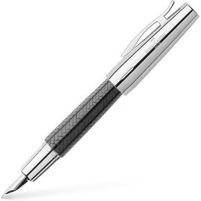 Faber-Castell E-Motion 148243 Fountain Pen راتنج راتنج عالي الجودة Parquet Width B يشمل تعبئة الهدايا والمحول