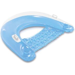 Intex Sit n Float Classic Teflatable Raft Pool Lounge (صالة زرقاء حقيقية)