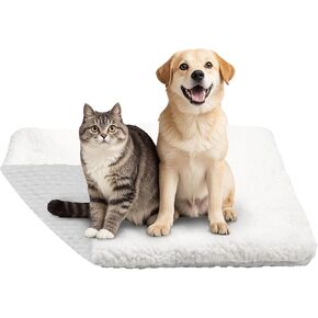 PATIENCET DOG CRATE PAD ، 18 '' × 24 "سرير كلب قابل للانعكاس للقفص (بارد ودافئ) ، حصيرة قفص الكلب مع غطاء قابل للإزالة قابل للغسل ، وسادة بيت ناع
