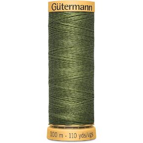 خيط القطن الطبيعي Gutermann 110 ياردة أخضر (103C-8740)