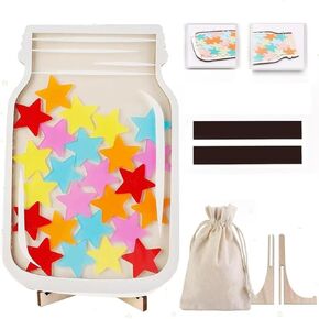 Magnetic Reward Jar, Magnetic Star Reward Jar Classroom, Behavior Management Classroom Tools, Reward Jar System for Classroom Home, Magnetic Reward Jar for Classroom Board