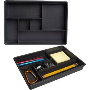 MADESMART (2 Pack) Desk Derer Organizer Tray for Home Office Sticky Notes Pen Pencer Insert