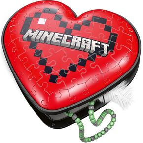 Ravensburger Minecraft Heart 3D Puzzle for Kids - Every Piece is Unique, Pieces Fit Together Perfectly