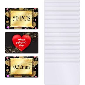 50 Pieces Sublimation Metal Business Cards 0.32 mm Thick 3.4 x 2.1 x 0.013 Inch Aluminum Blanks Name Card Gift for Custom Engrave Color UV Print, Office Business Trade, White