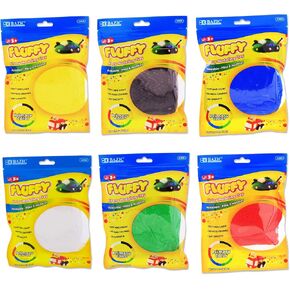 البازيك الهواء الجاف الطين 6 لون 12 أونصة ، النمذجة الخفيفة العجين الفنية الحرف الوحل ، هدية غير سامة للفنانين الأطفال الصغار الفتيات ، 6 حزم in Kuwait