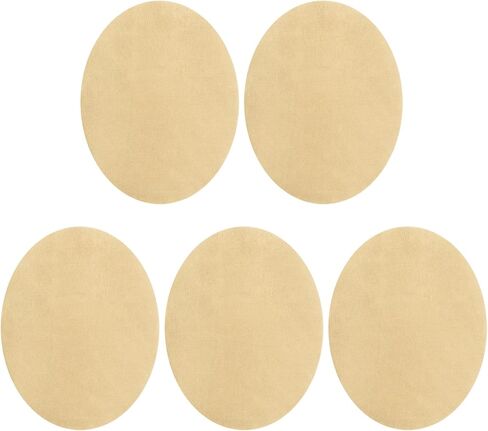 uxcell 5Pcs Iron-on Patches, Elbow Knee Velvet Patches, Fabric Repair Patches Crafts for Repair Clothing Crafts Sweater Pants Shirts, 6x4 Inch Dark Blue in Kuwait