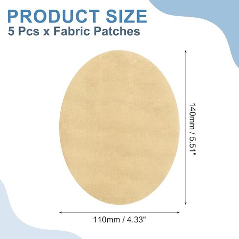 uxcell 5Pcs Iron-on Patches, Elbow Knee Velvet Patches, Fabric Repair Patches Crafts for Repair Clothing Crafts Sweater Pants Shirts, 6x4 Inch Dark Blue in Kuwait