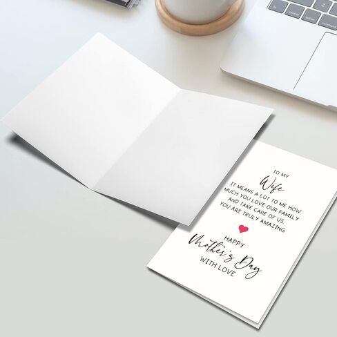 Ogeby Cute Mothers Day Gifts from Husband, Lovely Mother’s Day Card Gift for Wife, Happy Mother’s Day with Love Card from Husband in Saudi Arabia
