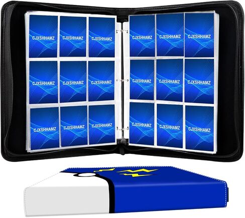Premium Baseball Card Binder Album with 900 Pockets - Perfect for Trading, Football, and TCG Cards - Hard Case Storage with Zipper and Ring Holder,Top Loader Binders (Large) in Saudi Arabia