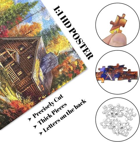 Jigsaw Puzzles 2000 Pieces for Adults Families Bear Village Pieces Fit Together Perfectly in Saudi Arabia