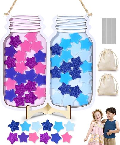 Swooflia Dual Magnetic Reward Jar Classroom for Kids - Rose & Blue Star Jar Reward System Home, Positive Behavior Potty Training Management and Goal Tracking for Girls Boys in Kuwait