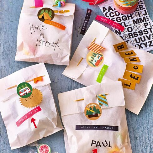 A1diee 1000Pcs Travel Camping Stickers in 2 Rolls Happy Camper Tent Bonfire Guitar Map Camera Travel Bag Car Themed Self Adhesive Decals for Birthday Gifts Bag Party Supplies School Activity Reward in Kuwait