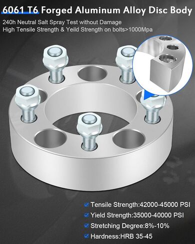 ECCPP 2PCS 5x4.75 1.25 inch Wheel Spacers adapters 5 Lug 5x4.75 to 5x4.75 12x1.5 Studs 87.1mm fits for1984-2018 for Corvette 1982-2004 for S10 1983-1994 for S10 Blazer 1982-1990 for S15 in Saudi Arabia