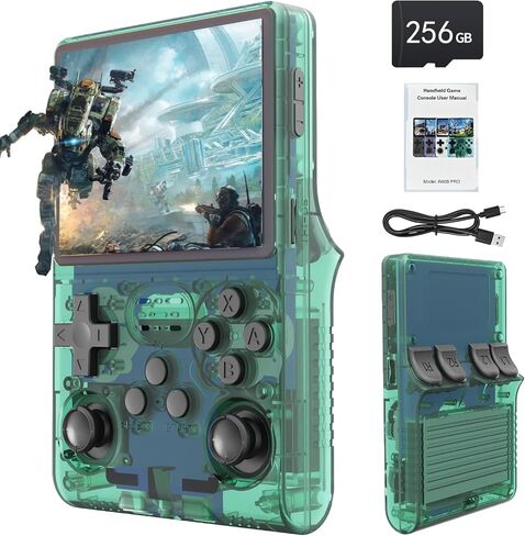 30000 Games in 1Handheld Game Console,3.5-Inch IPS Screen Retro Gaming Console,30000 Classic Games, 3800mAh,20＋Mainstream Emulator,Built-in 256G TF Card in Saudi Arabia