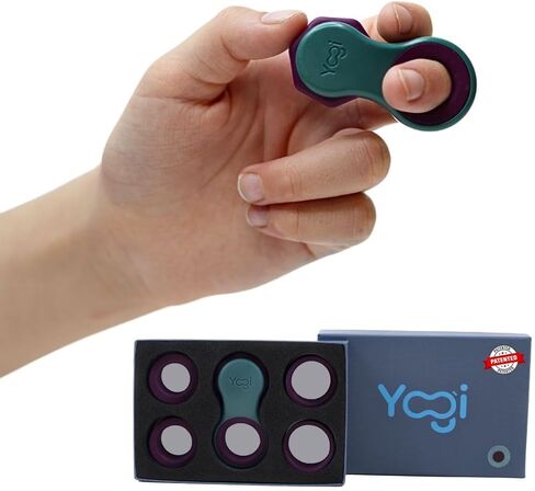 Yogi Fidget Toy, Patented Fidget Spinners for Kids, Teens and Adults, School Fidget Toys for Kids 8-12, Spinning Toys for Autism, Anxiety, ADHD Toy, Five Ring Sizes, Easy to Use Sensory - Ocean in Saudi Arabia