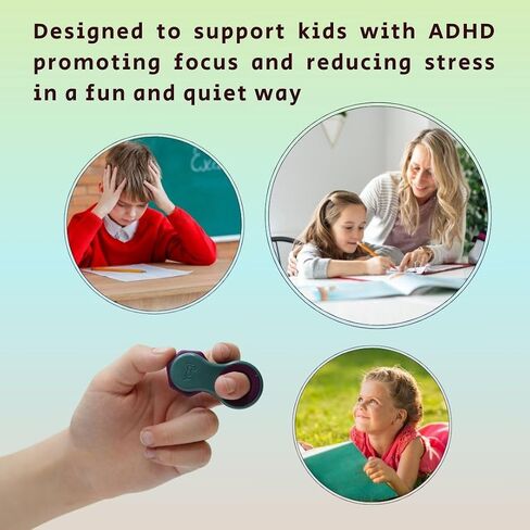Yogi Fidget Toy, Patented Fidget Spinners for Kids, Teens and Adults, School Fidget Toys for Kids 8-12, Spinning Toys for Autism, Anxiety, ADHD Toy, Five Ring Sizes, Easy to Use Sensory - Ocean in Saudi Arabia