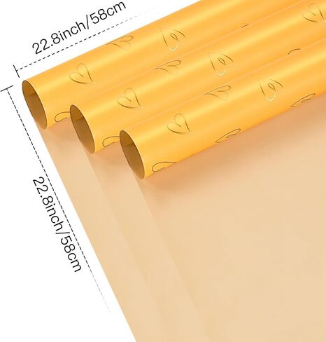 WRAPAHOLIC 20 Sheets Flower Wrapping Paper - 22.8 x 22.8 inch Green Love Design Water-Resistant Floral Bouquet Wrapping Paper, Florist Supplies Packaging for Wedding Birthday Gift DIY in Saudi Arabia