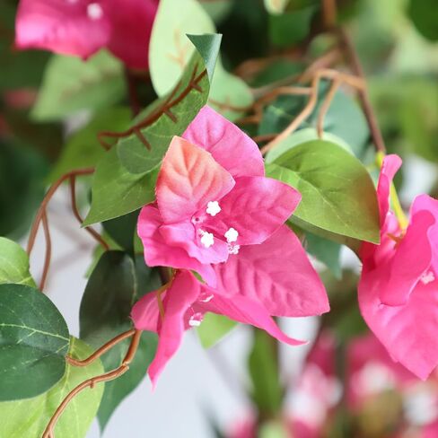 5FT Bougainvillea Artificial Tree with Flowers, Fake Bougainvillea Tall Trees, Faux Blooming Tree in Plastic Pot for Indoor Front Porch Decor or Outdoor Home Office, 1 PCS(59 inch) in Kuwait