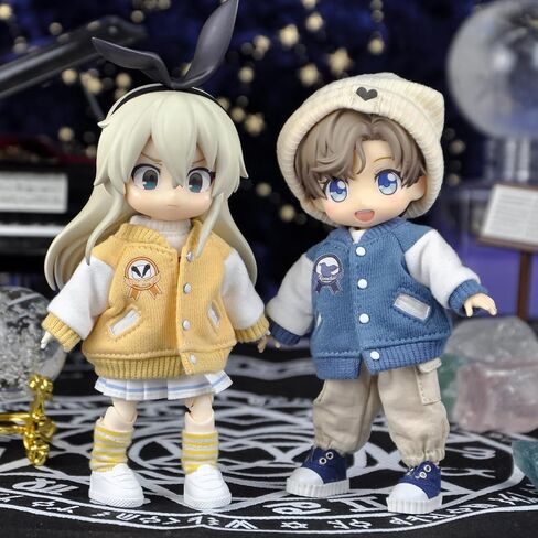 YMY Ob11 Doll Clothes Baseball Uniform 1/12 Scale Clothes BJD GSC Molly YMY Doll Clothes(Yellow) in Kuwait