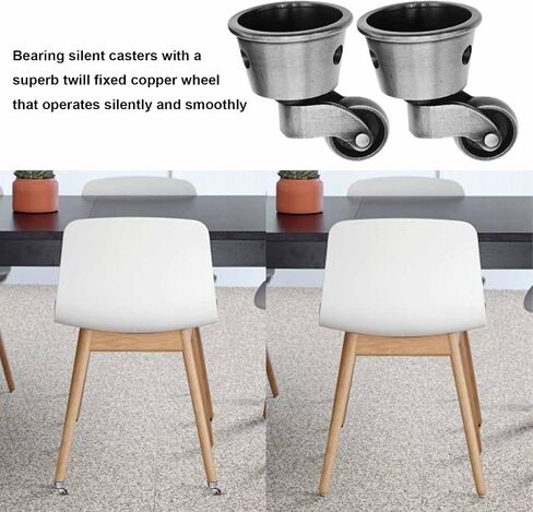 2Pcs Vintage Zinc Alloy Swivel Caster Wheels, Universal Furniture Caster Wheels Metal Pulley Wheels for Bed Cabinet Chair Patio Table Sofa 1-3/4 Inch OD Antique Brass Bronze in Kuwait
