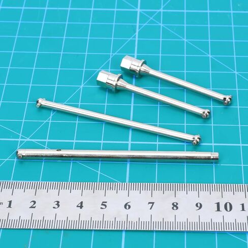 RCAWD Dogbone Center Driveshafts Set for Yeti Jr. Can-Am Maverick Upgrades, Center Axles & Rear Drive Shaft 45# Steel Parts #AXIC1511, for Axial 1/18#AXI90069 Sliver in Saudi Arabia