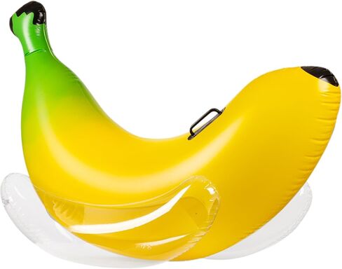 Vaygway Ride-on Inflatable Banana Pool Float- 1-2 Person Yellow Swimming Pool Fun Banana Float- Pool and Beach Activities- Party Decoration in Kuwait