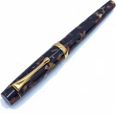 Luxury Writing Fountain Pen Set, Light Green Acrylic Marble,Medium Nib, Refillable Ink Converter, Ink Cartridge (Blue/Black) Gift Box in Saudi Arabia