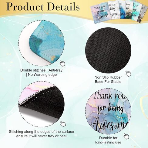 12 PCS Higiation Gifts Mouse Pad Thank لك لكونك رهيبة للمعلم تقدير أسبوع الهدايا Mousepad bulk in Kuwait