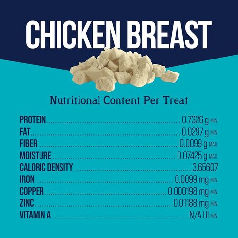 Stewart Freeze Dried Dog Treats, Chicken Breast, 2.5 oz, Grain Free & Gluten Free, Resealable Pouch, Single Ingredient, Training Treat in Saudi Arabia