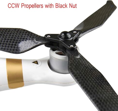 O'woda Foldable Carbon Fiber Tri-Blades Propellers Low-Noise Quick Release CW & CCW Props for DJI Phantom 3 Standard/Professional/Advance / 3SE Drone Accessories in Saudi Arabia