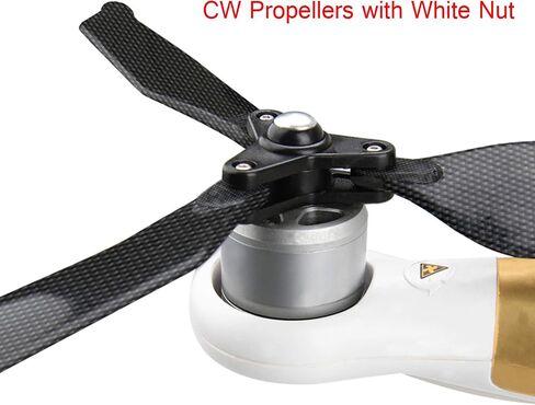 O'woda Foldable Carbon Fiber Tri-Blades Propellers Low-Noise Quick Release CW & CCW Props for DJI Phantom 3 Standard/Professional/Advance / 3SE Drone Accessories in Saudi Arabia