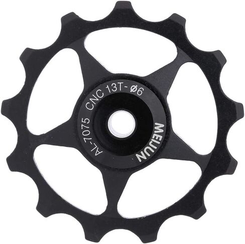مجموعة بكرة Derailleur، عجلة 11T، Derailleur خلفي من الألومنيوم الأحمر، عجلات محكمة الغلق باستخدام الحاسب الآلي لبكرات عمود الدوران 4، 5، 6 مم (11T-أحمر) in Saudi Arabia