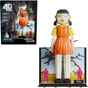 4D Build ، Squid Game Young Hee Doll 3D Model Kit ، Collectibles & Desk Décor ، Building Toys ، 193 Vice ، للأعمار 12 وما فوق