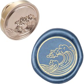 CRASPIRE WAX SEAL SEAL HEAD WAVE PRESSION SEALING BRASS Stamp Head Olny لتزيين دعوات المظروف