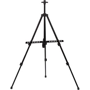 Art Painting Display Aluminium Easel Stand - فنان ترايدريد معدني قابل للتعديل قابل للتعديل مع حقيبة ، ارتفاع من 17 "إلى 66" ، الرسم والرسم والعرض