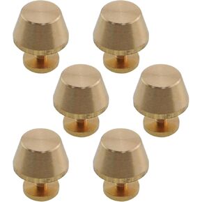 GUIFENG 6PCS 12 مم مستدير النحاس النحاس أوتاد الأوتاد المسمار مسمار القدم مناسبة لمحفظة حقيبة اليد حقيبة القماش