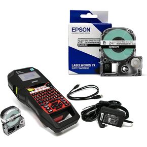 LABELWORKS Epson 700 Vinyl Self Lam Bundle - LW-PX700 Label Maker & 224VSLPX Vinyl Self Laminating Label Tape